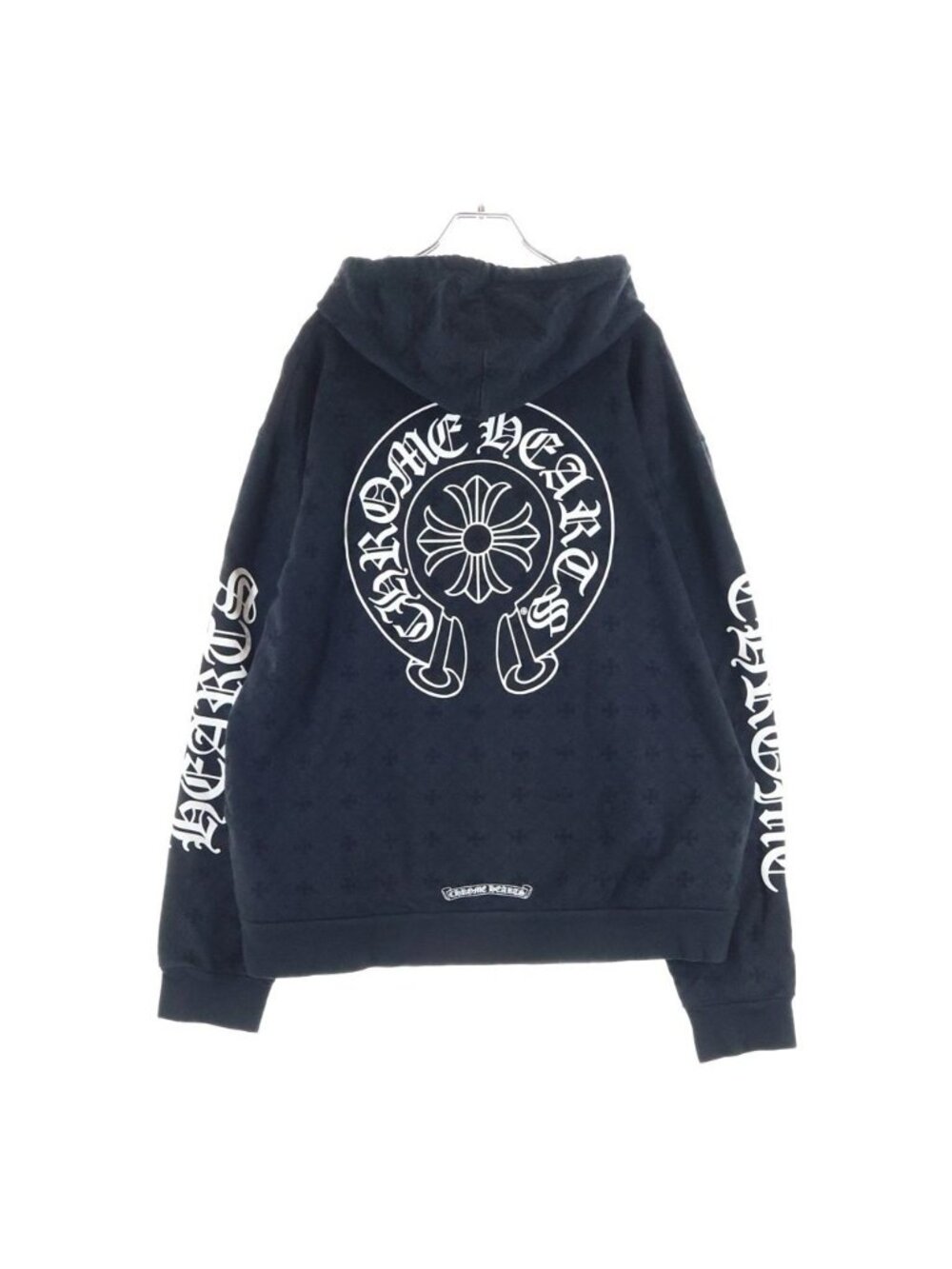 Chrome Hearts Sweatshirt Plvr CH Plus All Over Print Pullover Hoodie Black